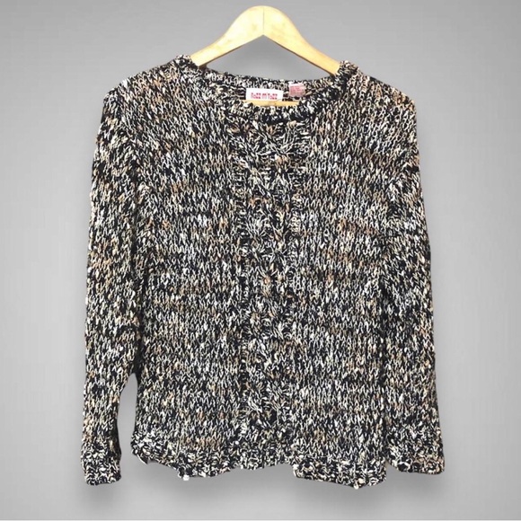 Vintage 90’s Fairy Grunge Emo Hipster Textured Distressed Frayed Knit Sweater - Picture 1 of 5